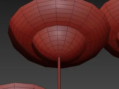 Vintage group of balls hanging from ceiling 3D model