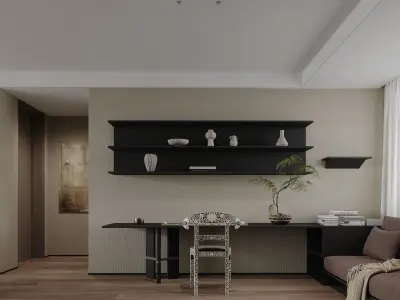 apartment interior scenes     3D model 31