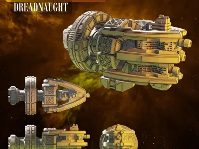 Twilight Imperium Custom 3D Print Pack - Clan of Saar 3D print model