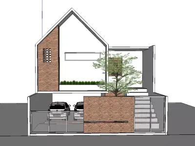 Modern House  3D model 9