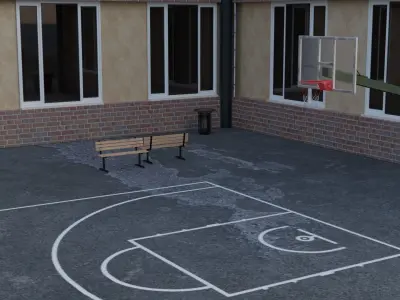 School yard 3D model