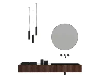 washbasin SALVATORI ADDA  Rectangular washbasin 3D model