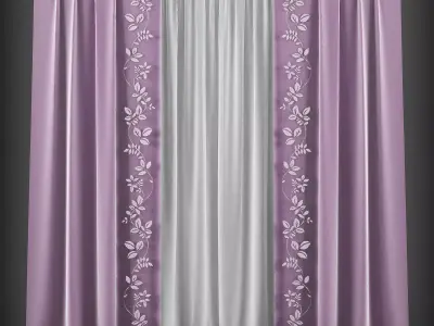 Curtain 3D model 114 3D model