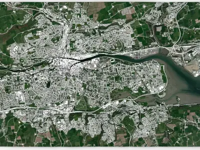 Cityscape Cork Ireland 3D model