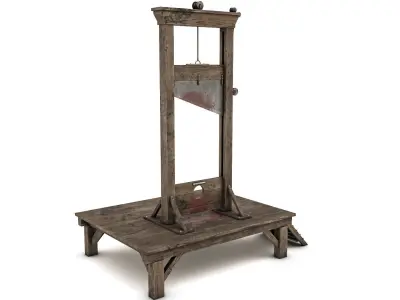 Guillotine - PBR Low-poly 3D model