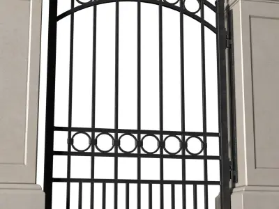 Gates in classic style Entrance Forged 3D model