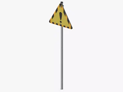 Construction Sign 05 3D model