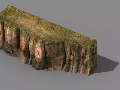 Explore the mountains - Cliff 01 3D model