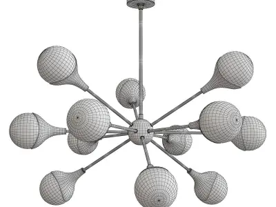 Augustus Chandelier Low-poly 3D model