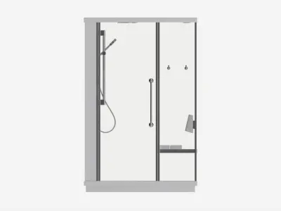 Shower-steam Two People Cabin 3D model