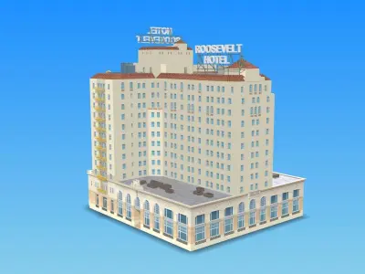 The Hollywood Roosevelt 3D model