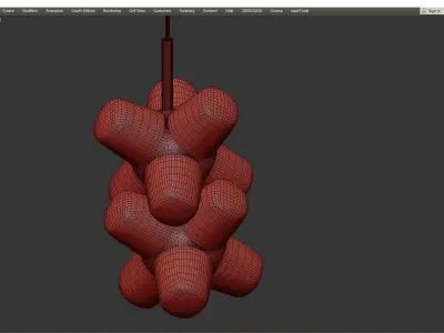 MARIO cross pendant lamp Low-poly 3D model