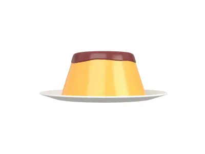 Pudding v1 002 Low-poly 3D model