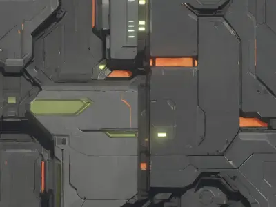 ZTR AI rendered sci-fi texture set Texture