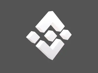 Binance Coin 003 Low-poly 3D model