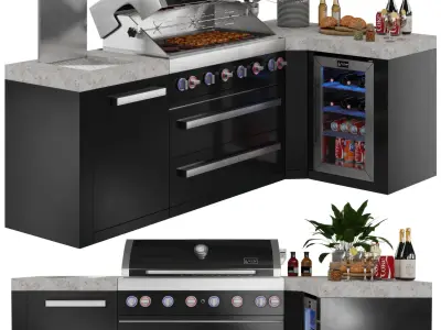 Mont Alpi BBQ 3D model