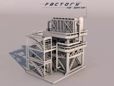 Small Factory 3D print model