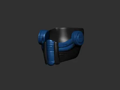 helmet high poly sculpt 3d printable  3D model 67