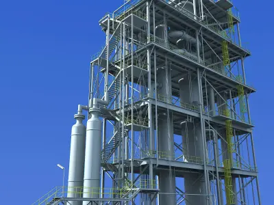 Refinery Unit 3D model