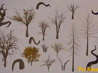 Fancy Secrets and Mysteries Package Low-poly 3D model