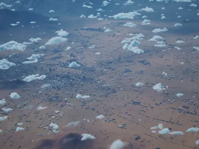 Santiago Chile City Landscape 3D Model 3D model