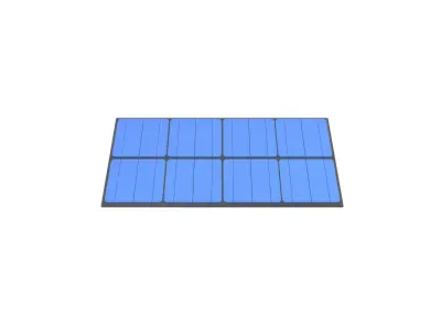 Solar Panel v1 005 Low-poly 3D model