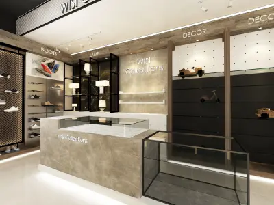 Showroom interior 3D model