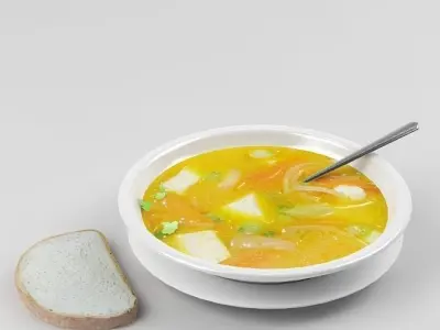 Food collection soup  3D model