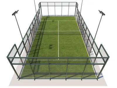 Padel Court 3D model