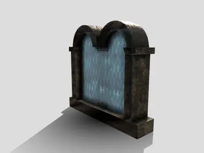 Generic Castle Window Low-poly 3D model