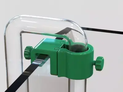 Aquarium Pipe Clip 15mm 3D print model
