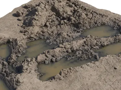 The mud pit 3D model