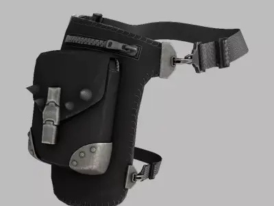 Waist bag LowPoly for your gaming experience Low-poly 3D model