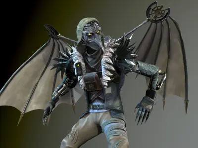 IndustrialMech03 Low-poly 3D model