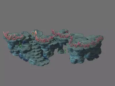 Game Model - Seabed Cliff 3 3D model