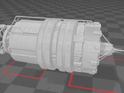 The Expanse Nauvoo Behemoth Medina Station 3d model  3D print model