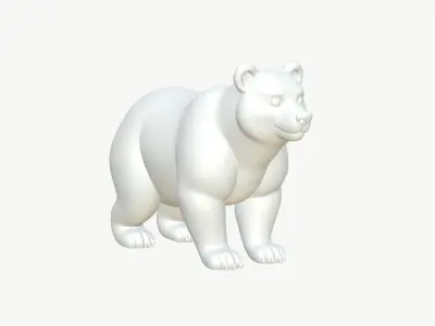  Realistic 3D Bear Model Game Ready 