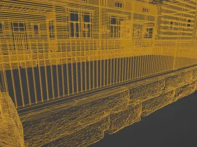 Oskar Peltokangan Talo  Low-poly 3D model