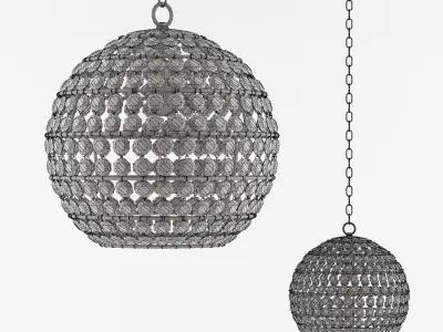 Currey and Company - Roundabout Pendant Light 3D model