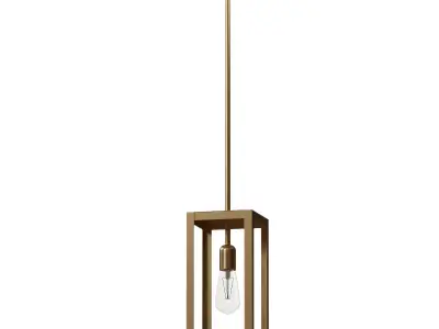  Globe Electric Pendant Light Matte Brass 3D model
