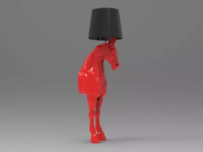 Horse lamp 3D print model