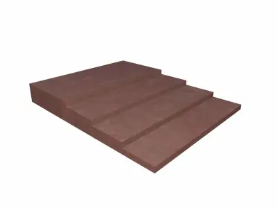 Ramp Stair Low-poly 3D model