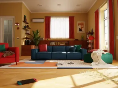 Livingroom 3D model shop
