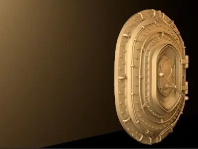ship-door tank door 3D model