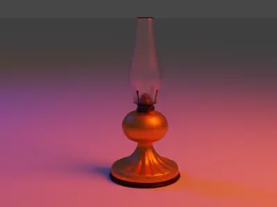 Oil Lamp 3D model