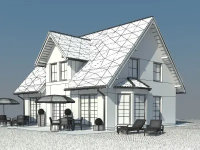 Family House 4 3D model