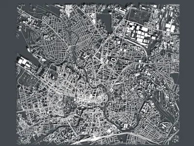 Cityscape  Kharkiv Ukraine 3D model