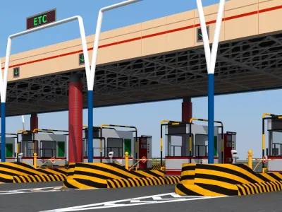 Toll Booth 3D model