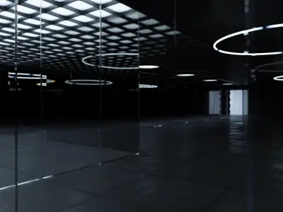  4 Sci-fi Interiors Set 