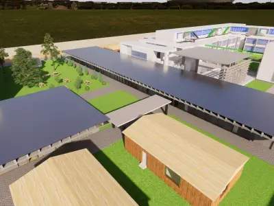 EPAU Architecture School Campus  - Algiers - Detailed 3D Model 3D model